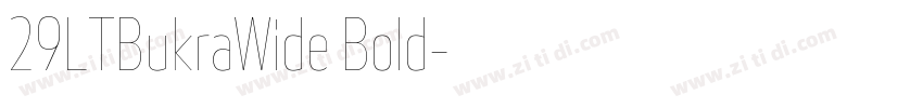 29LTBukraWide Bold字体转换